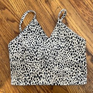 Brandy Melville Cheetah Print Amara Top